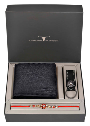 URBAN FOREST Stan Wallet, Rakhi & Keychain Gift Hamper for Brother