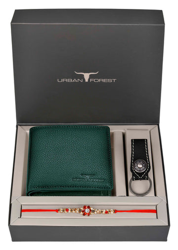 URBAN FOREST Stan Wallet, Rakhi & Keychain Gift Hamper for Brother