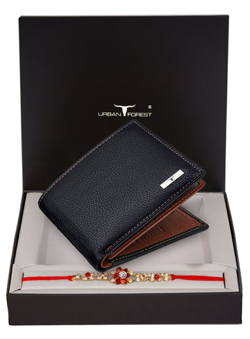 URBAN FOREST Kyle Wallet & Rakhi Gift Hamper for Brother