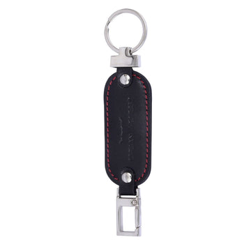 URBAN FOREST Black Leather Keychain - 6005