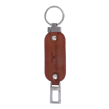 URBAN FOREST Redwood Leather Keychain - 6005
