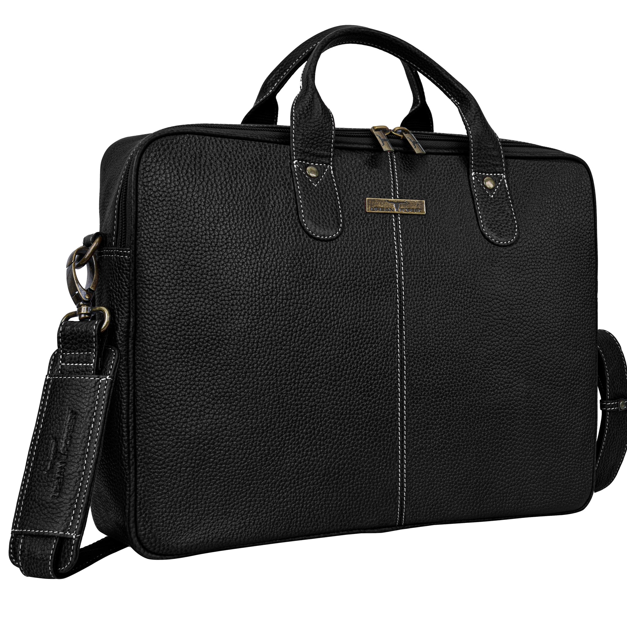 URBAN FOREST Jack Leather Laptop/Messenger Bag for Men