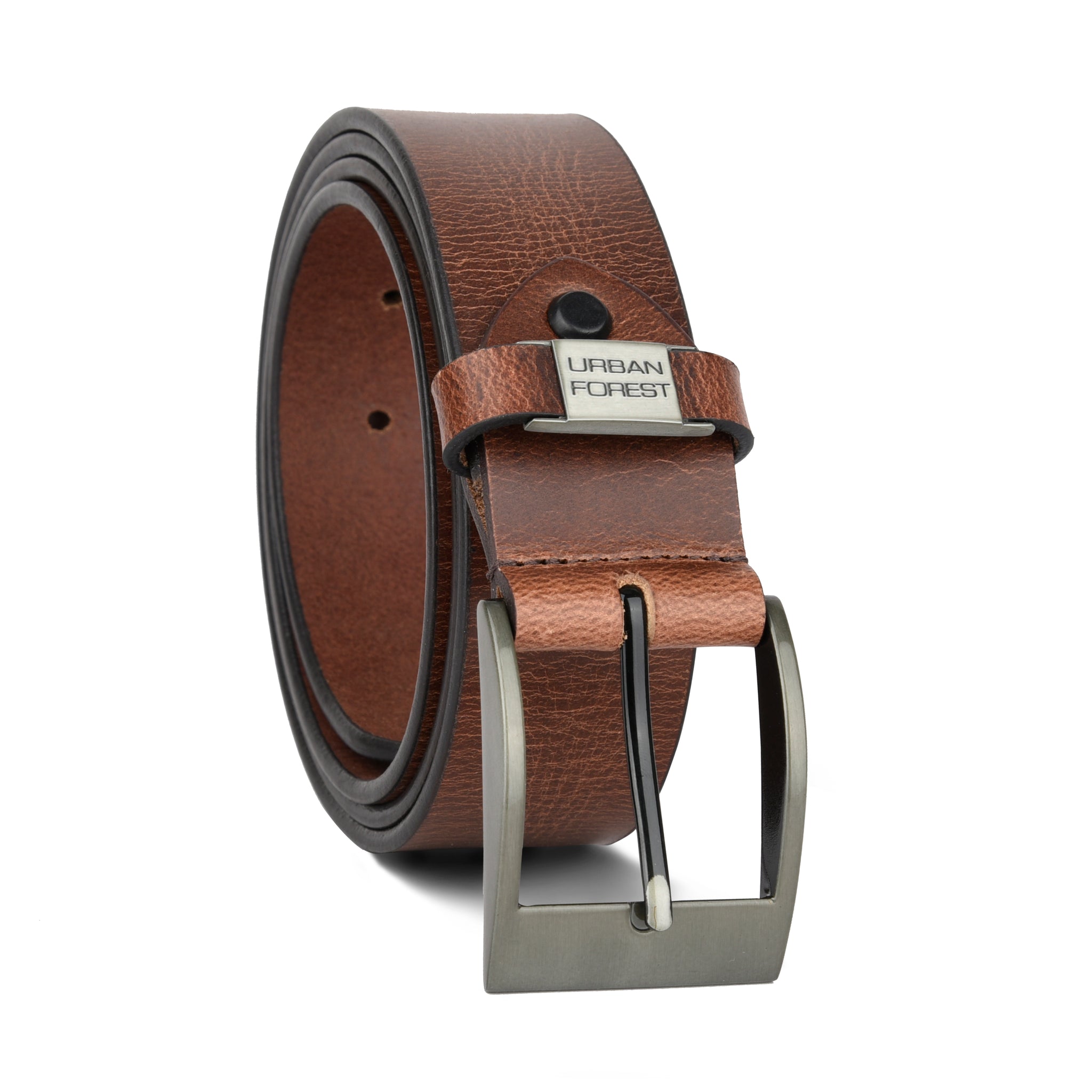 URBAN FOREST Oak Casual Leather Belt for Men