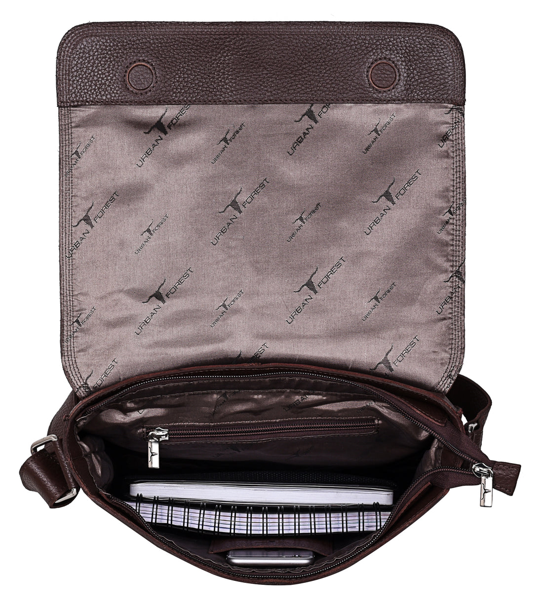 URBAN FOREST Zack Leather Messenger Bag for Men