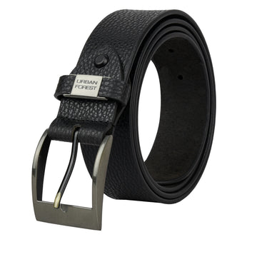 URBAN FOREST Noir Casual Leather Belt for Men