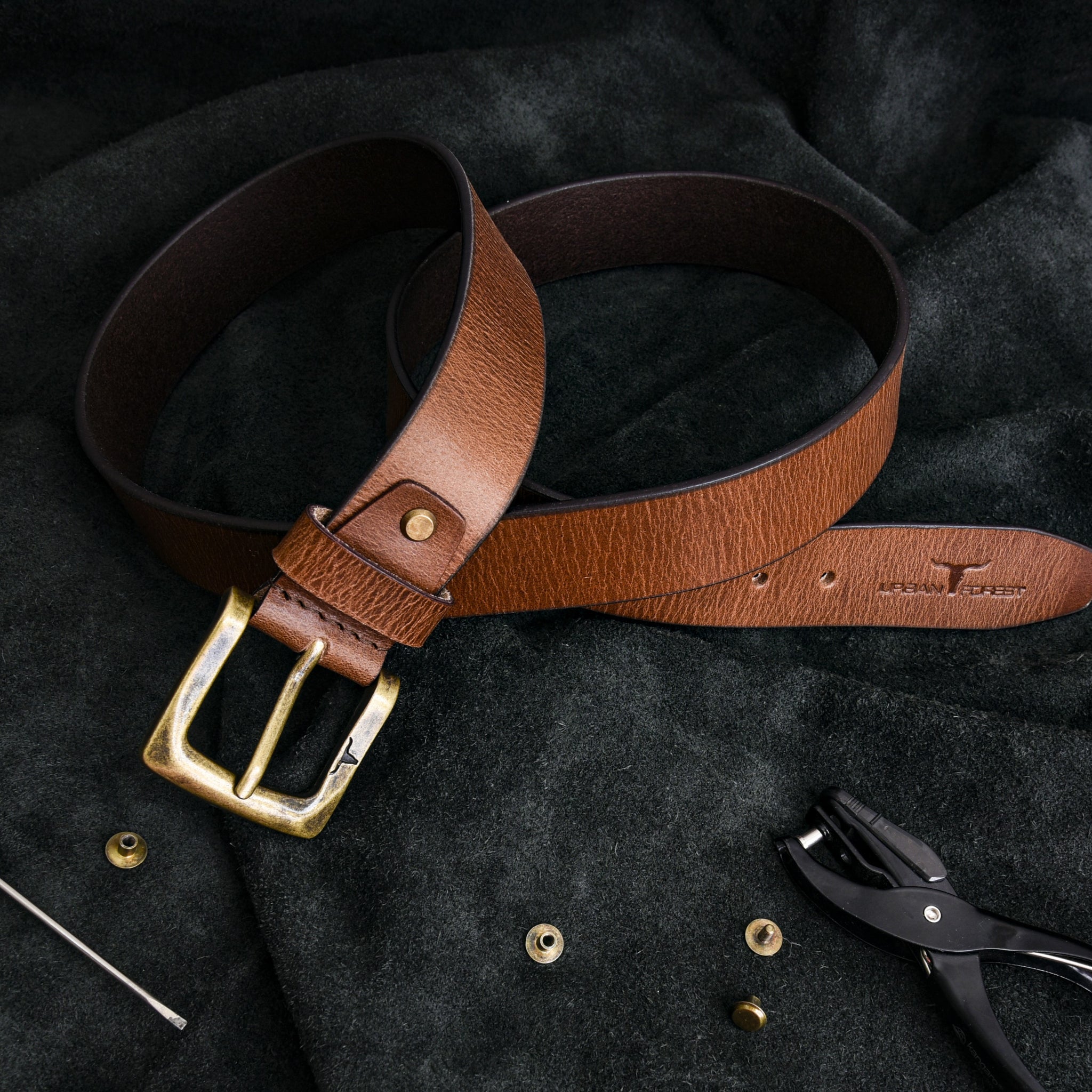 URBAN FOREST Casual Leather Belt for Men - 8022