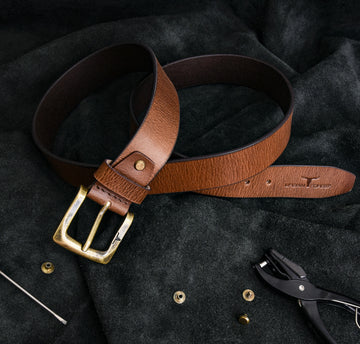 URBAN FOREST Casual Leather Belt for Men - 8022