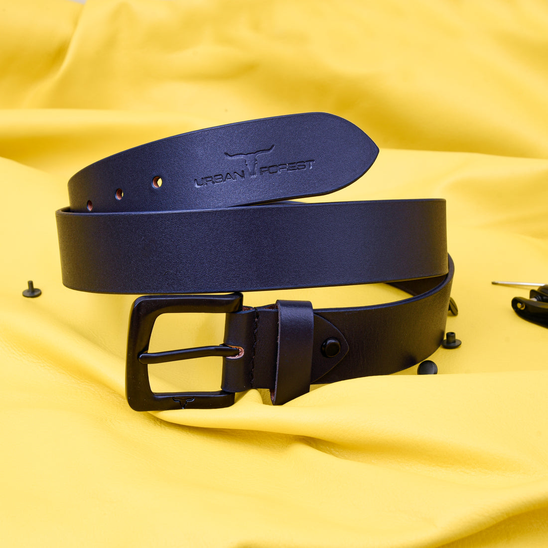 URBAN FOREST Casual Leather Belt for Men - 8013