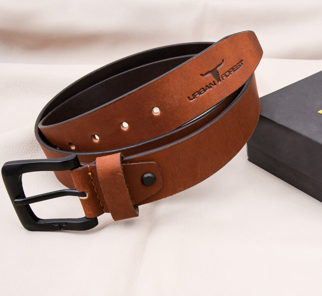 URBAN FOREST Casual Leather Belt for Men - 8048