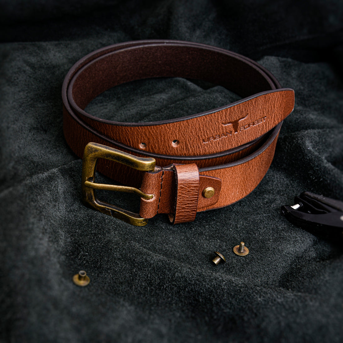 URBAN FOREST Casual Leather Belt for Men - 8022