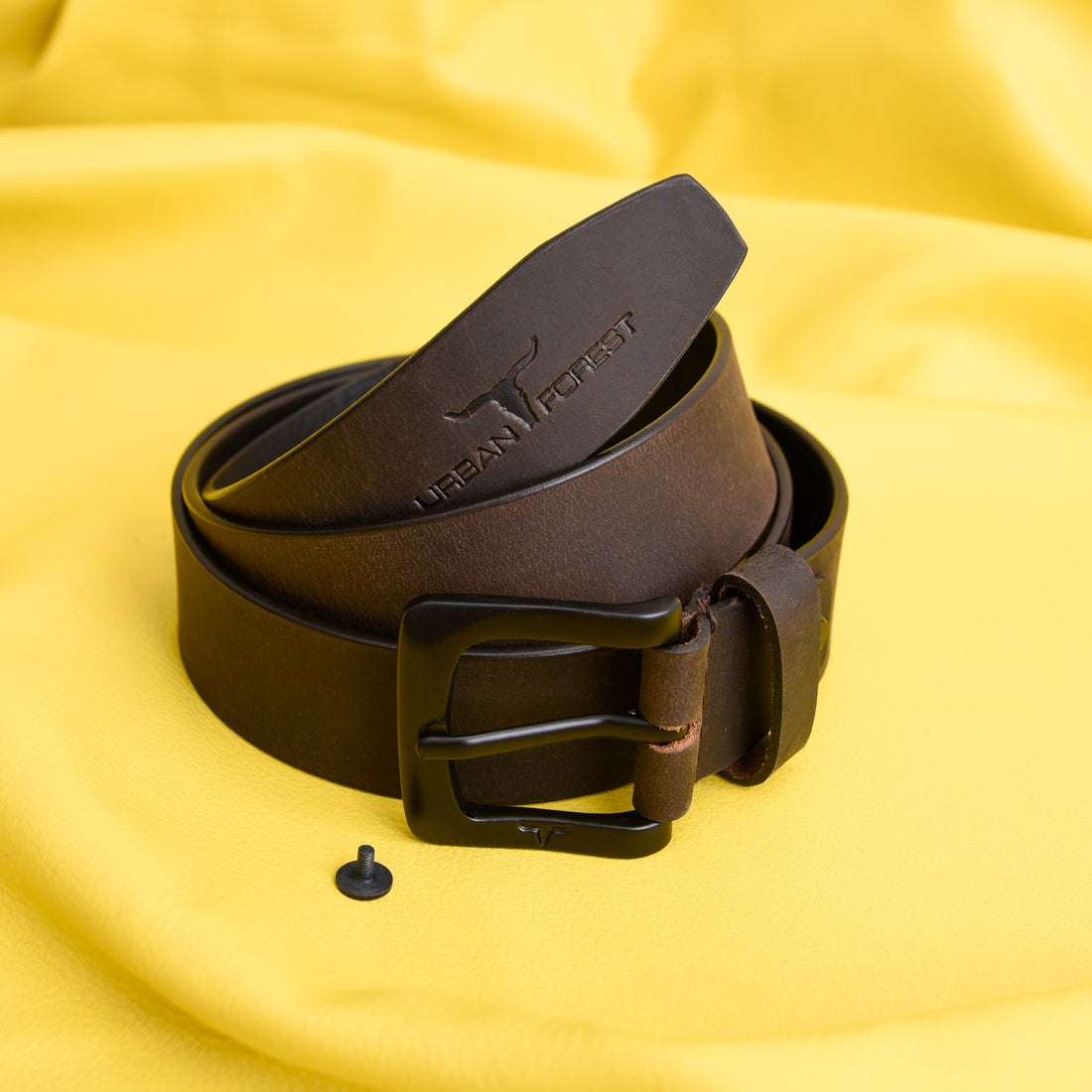 URBAN FOREST Casual Leather Belt for Men - 8020