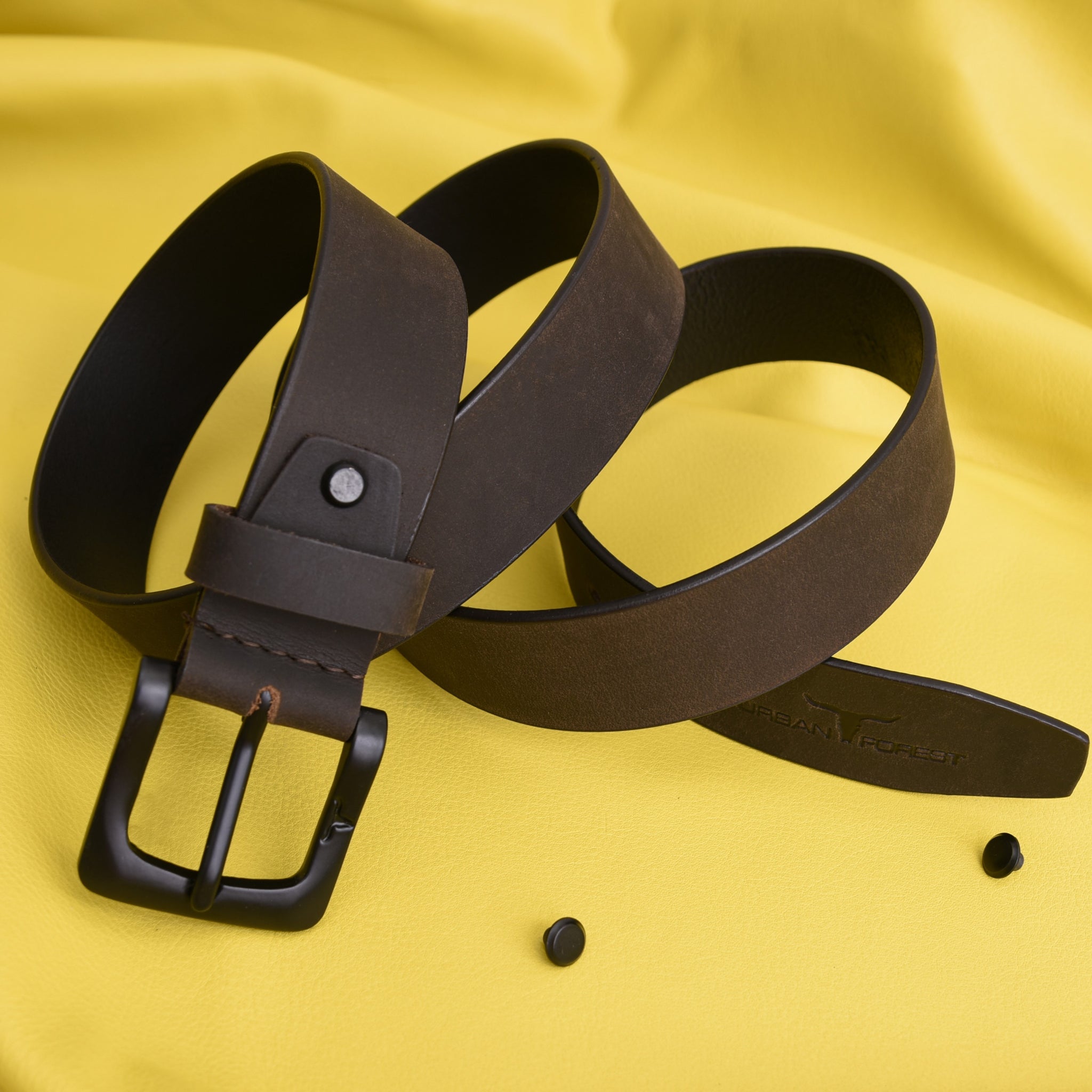 URBAN FOREST Casual Leather Belt for Men - 8020