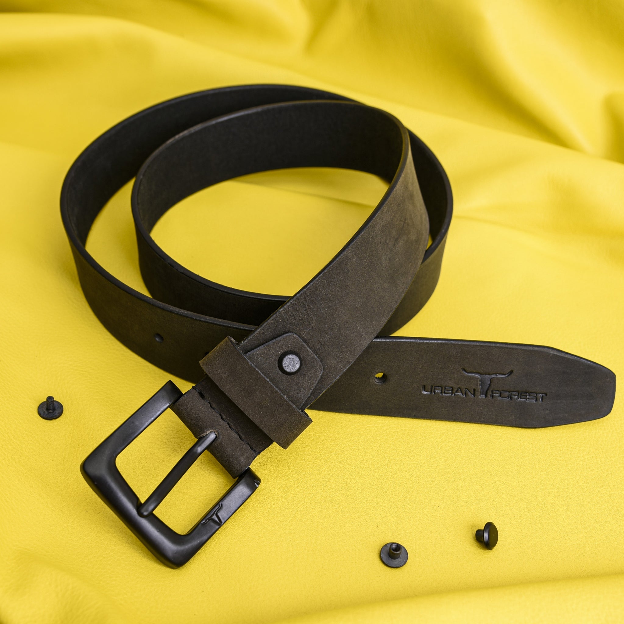 URBAN FOREST Casual Leather Belt for Men - 8001