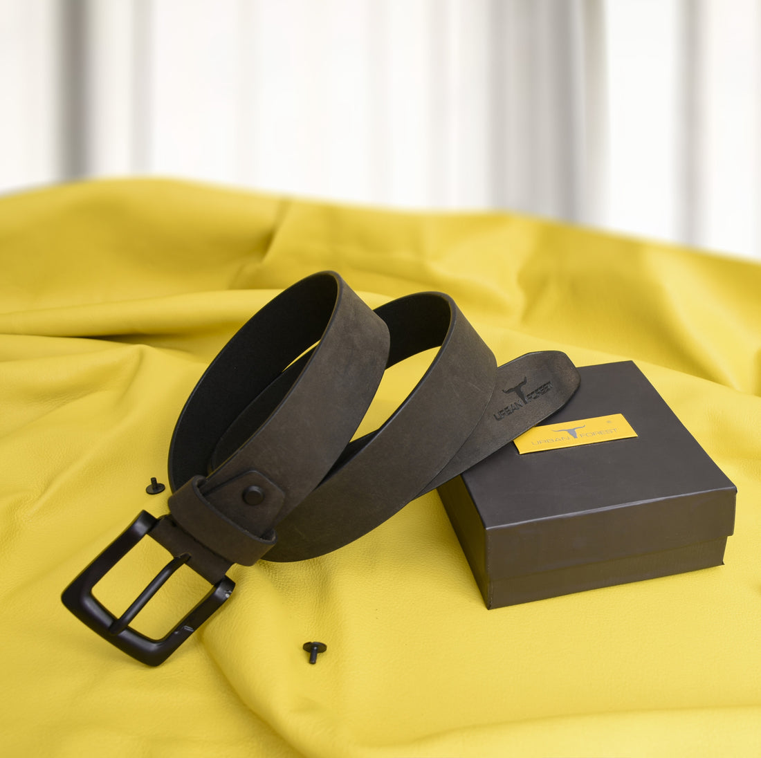 URBAN FOREST Casual Leather Belt for Men - 8001