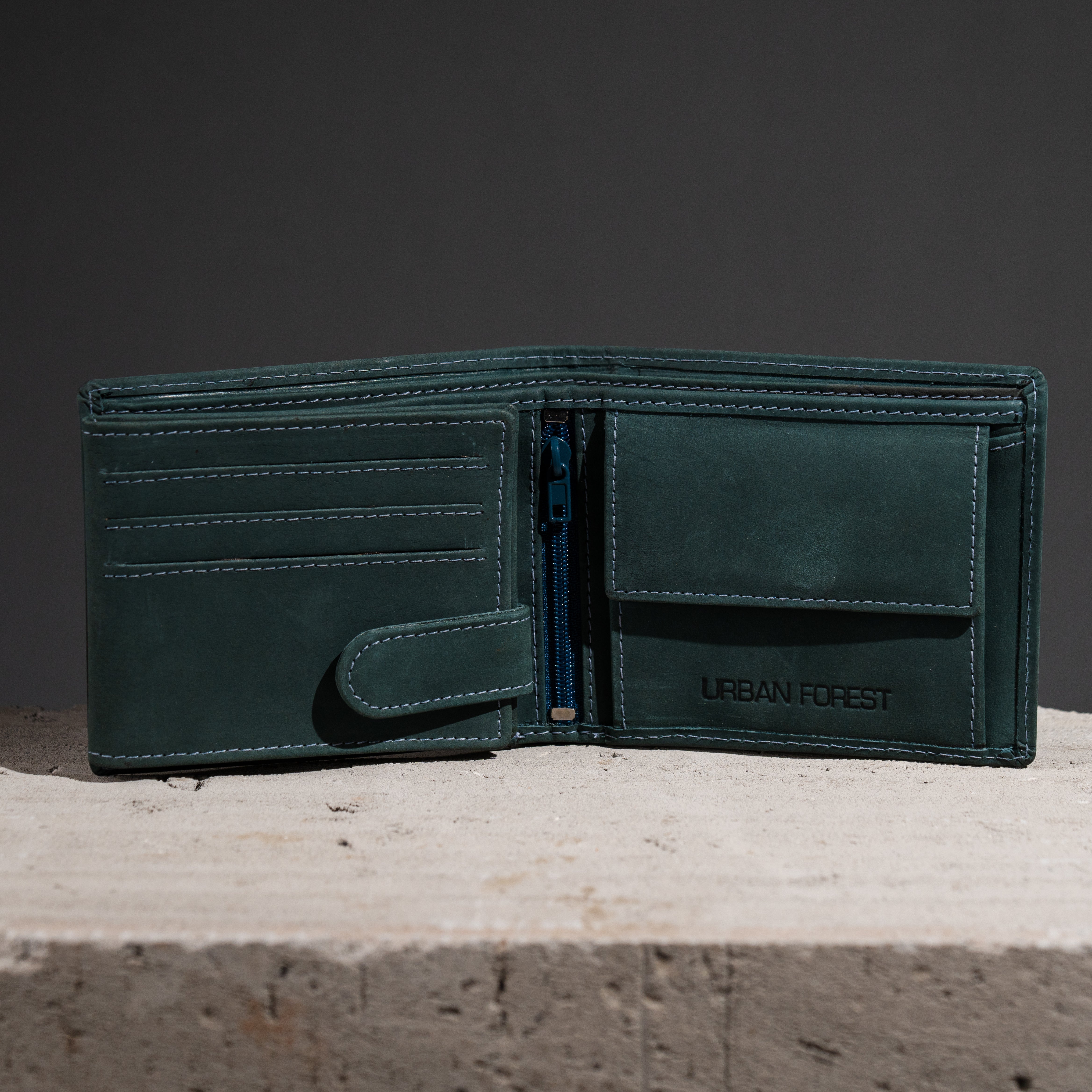 Urban Forest Zeus Vintage Leather Wallet for Men – Slim, Durable & RFI