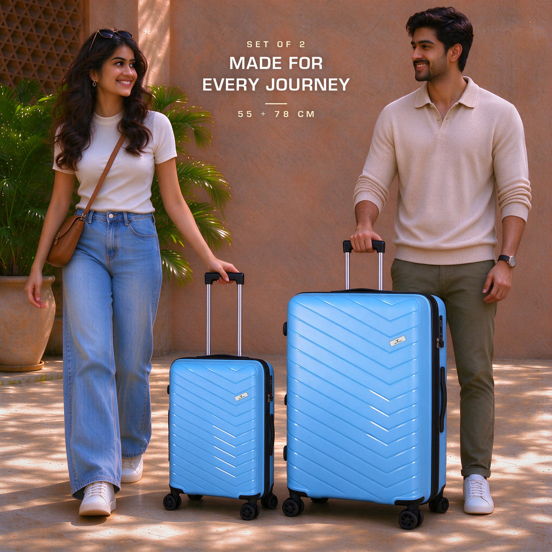 URBAN FOREST Octans Hard-sided 55cm and 78cm Carry-On Trolley Luggage