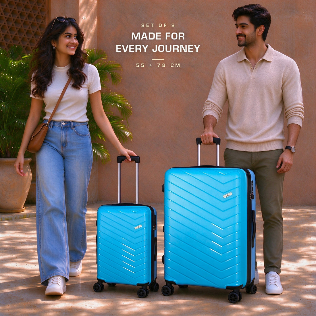 URBAN FOREST Octans Hard-sided 55cm and 78cm Carry-On Trolley Luggage