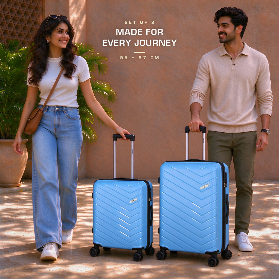URBAN FOREST Octans Hard-sided 55cm and 67cm Carry-On Trolley Luggage