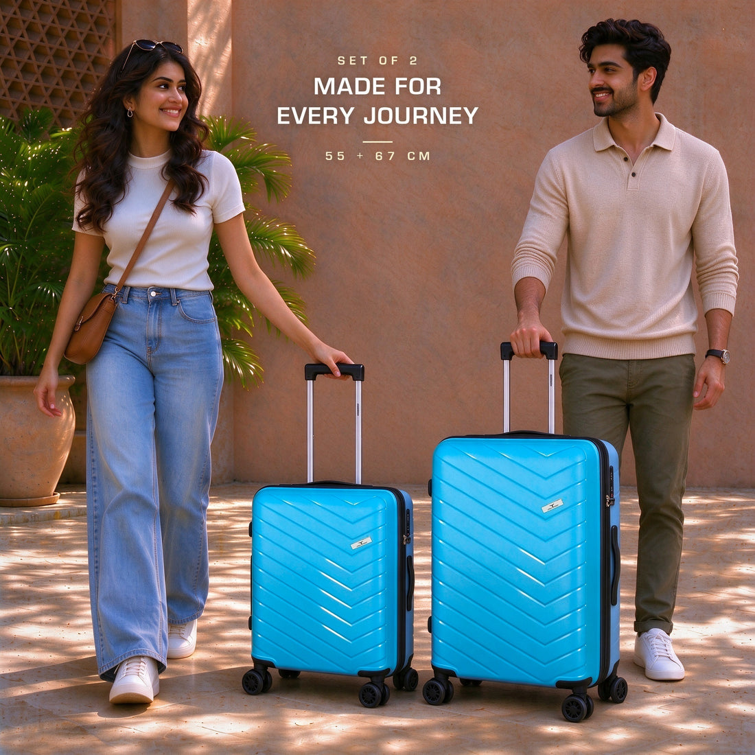 URBAN FOREST Octans Hard-sided 55cm and 67cm Carry-On Trolley Luggage