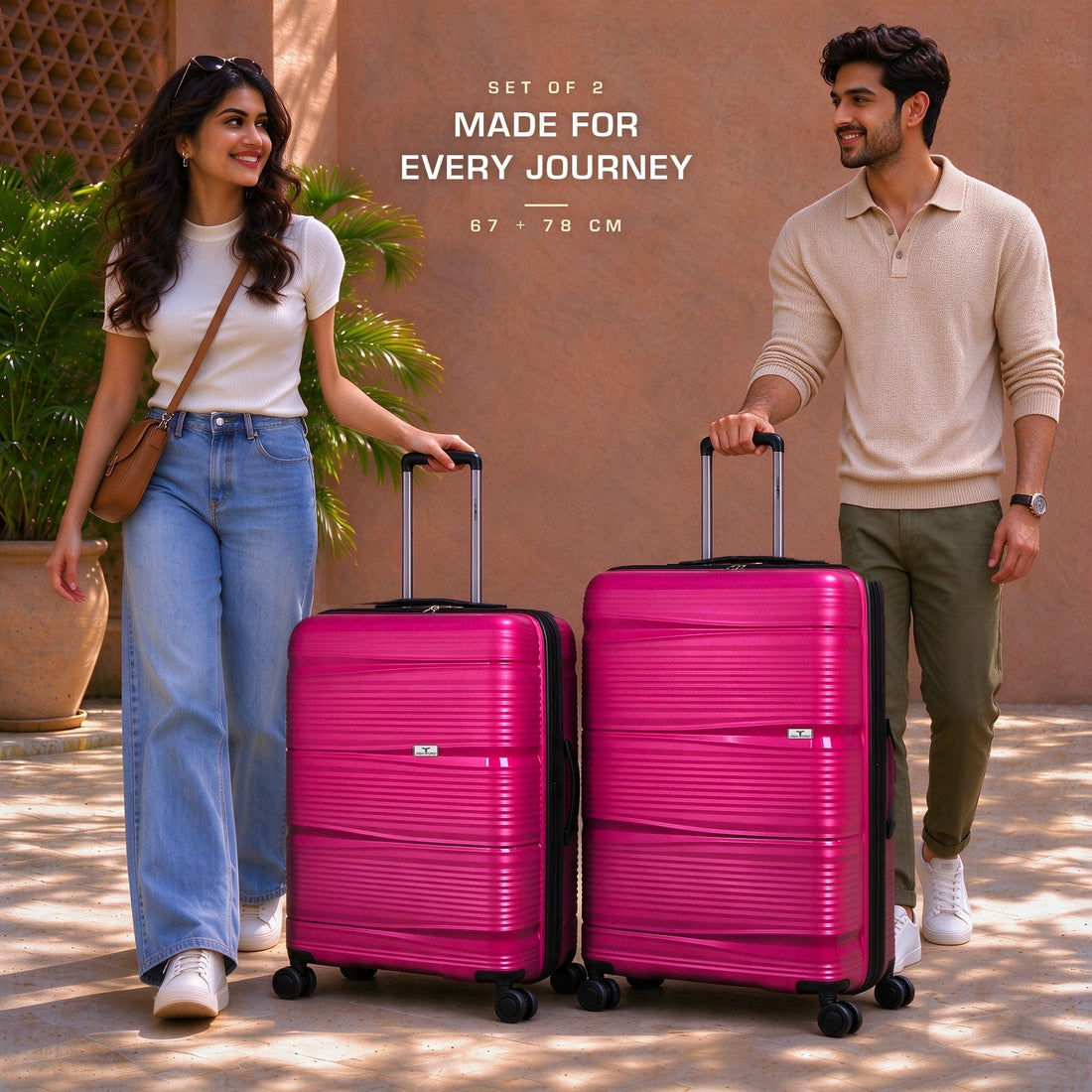 URBAN FOREST Phoenix Hard-sided 67Cm And 78Cm Carry-On Trolley Luggage Set