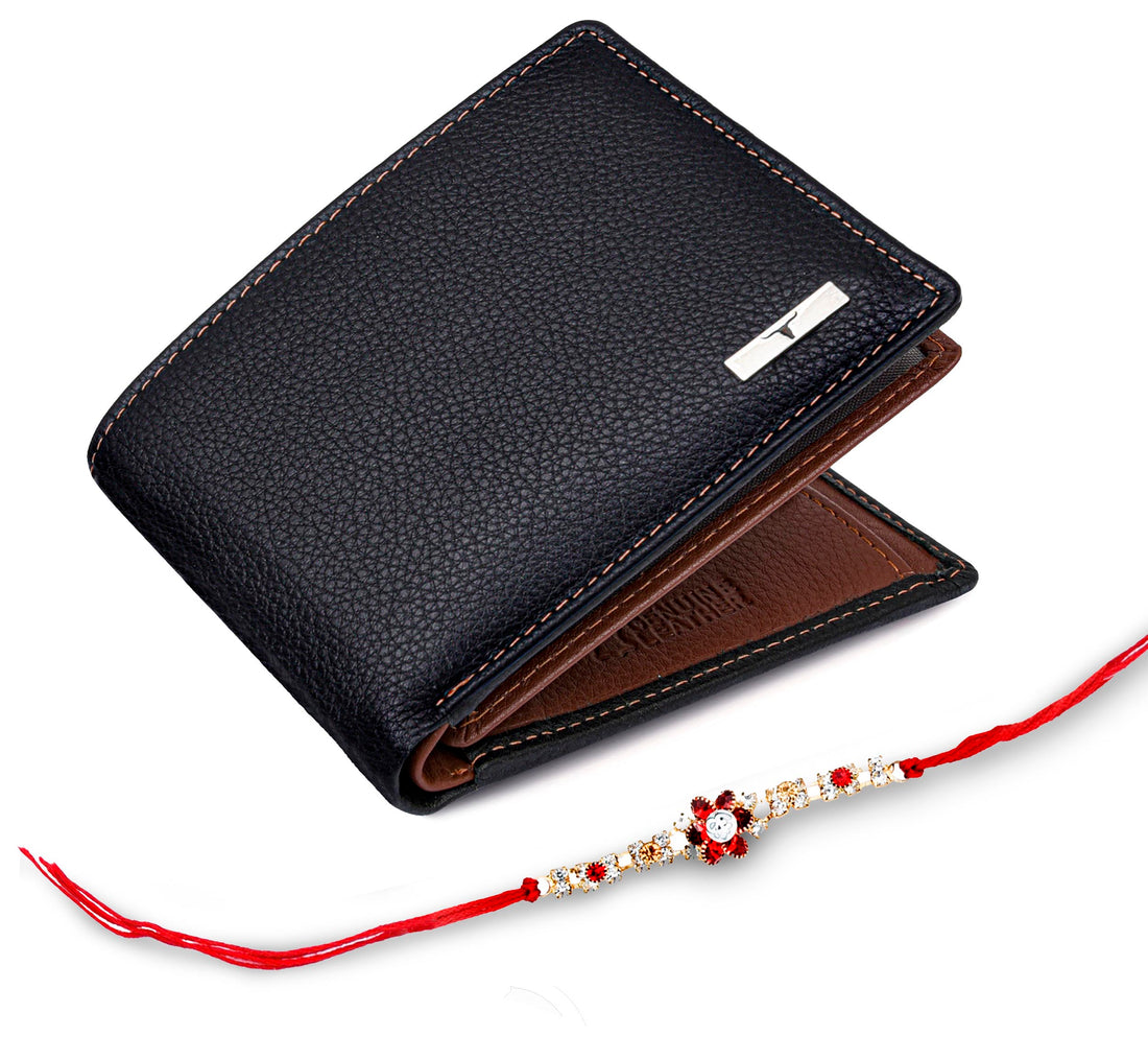 URBAN FOREST Kyle Wallet & Rakhi Gift Hamper for Brother
