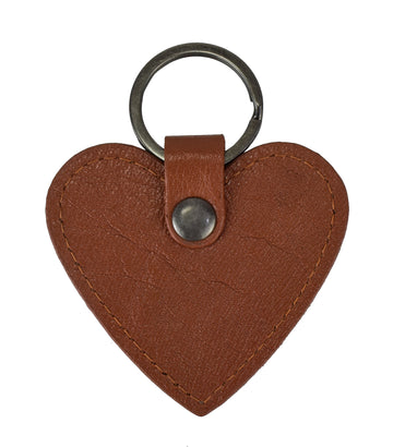 URBAN FOREST Heart Shaped Cognac Keychain