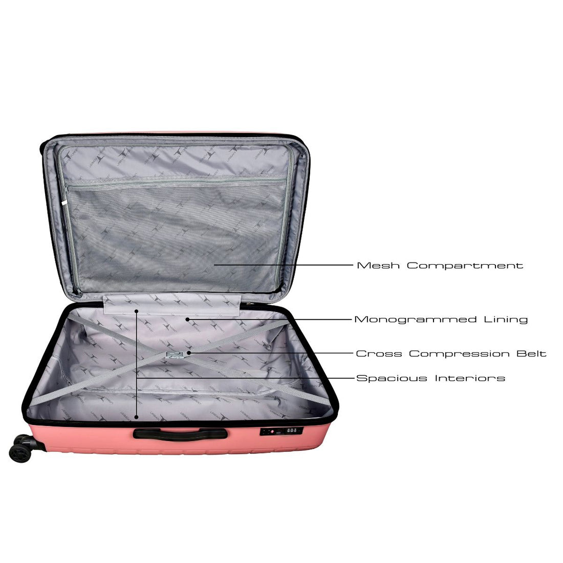 URBAN FOREST Octans Hard-Sided 78Cm Carry-On Trolley Luggage